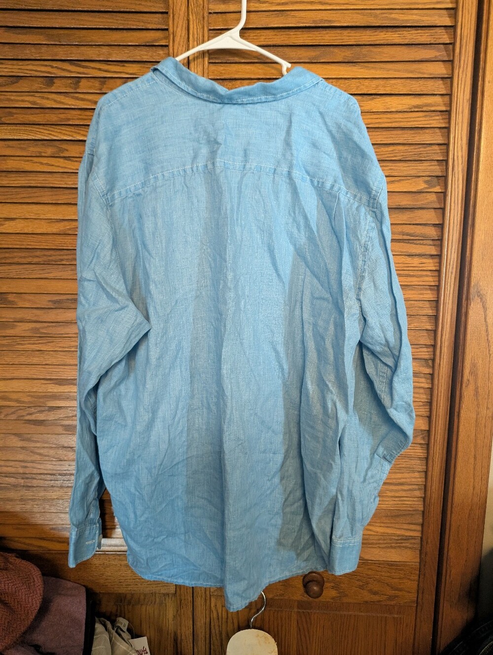 Tommy Bahama Blue Linen Long Sleeve Button-down Shirt Men's Size XXL - Picture 2 of 6
